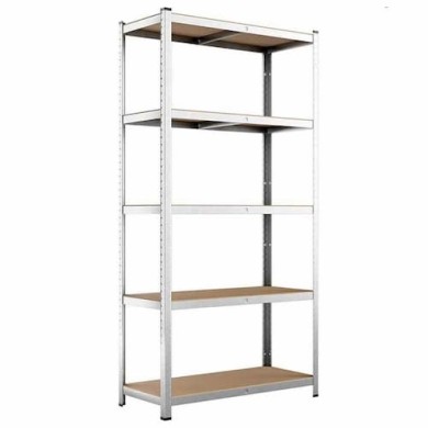 Scaffale in Acciaio - 5 Ripiani - 90x40x180cm - 2 Pezzi - SCAC904018ARG-2