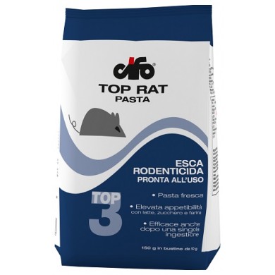 TOP RAT PASTA - Rodenticida in Pasta Fresca - Busta 150gr - 110903