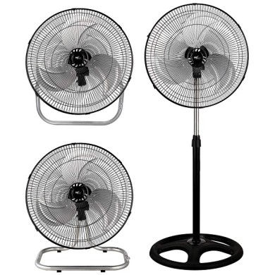 Ventilatore 3IN1 - Piantana Tavolo Parete - Cromato - 90W - 160cm - 70718