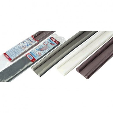 Paraspifferi porta - PVC Morbido con Feltro e Cavallotto Marrone - 1mt - 1500/11