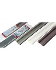 Paraspifferi porta - PVC Morbido con Feltro e Cavallotto Marrone - 1mt - 1500/11